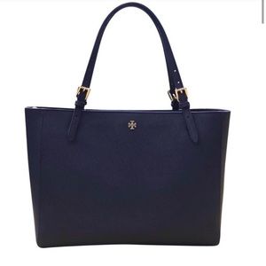 NWT Tory Burch Navy Emerson Buckle Tote
